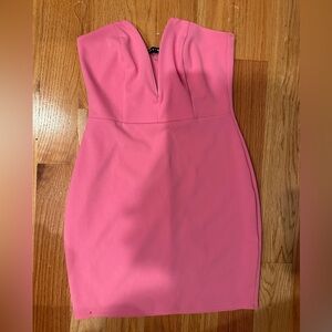 Blue Blush Strapless Pink Dress